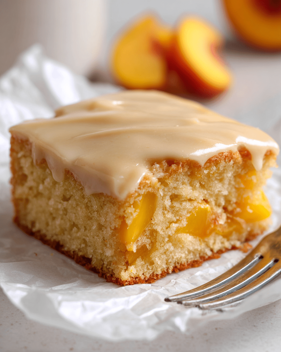 Brown Sugar Peach Cake Recipe