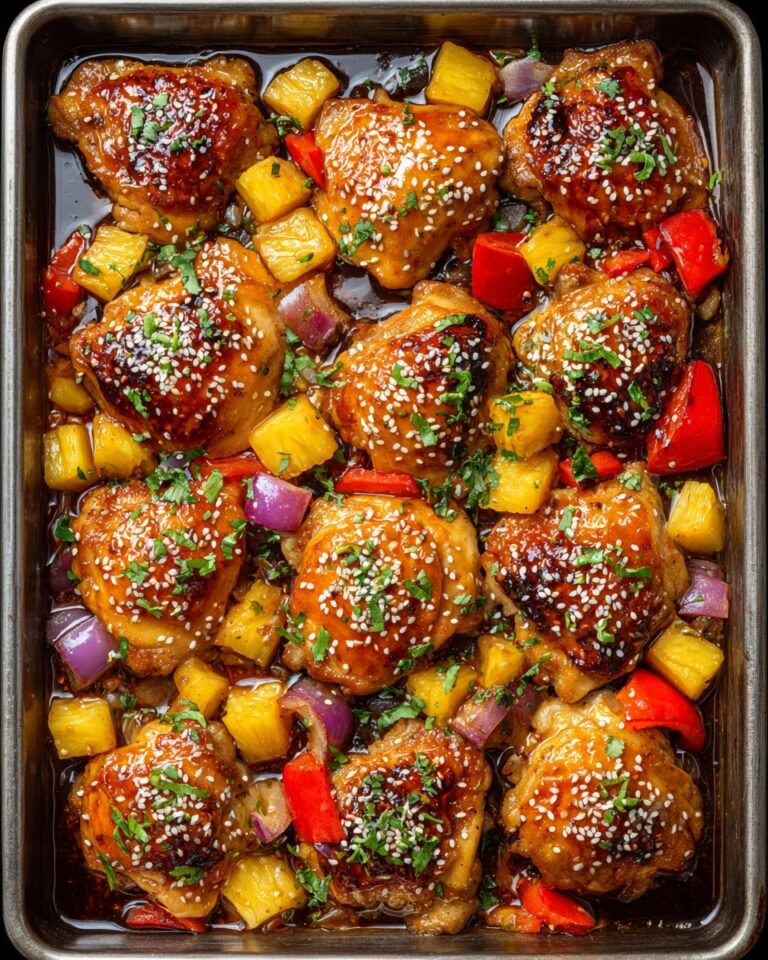 Sheet Pan Hawaiian Chicken Recipe