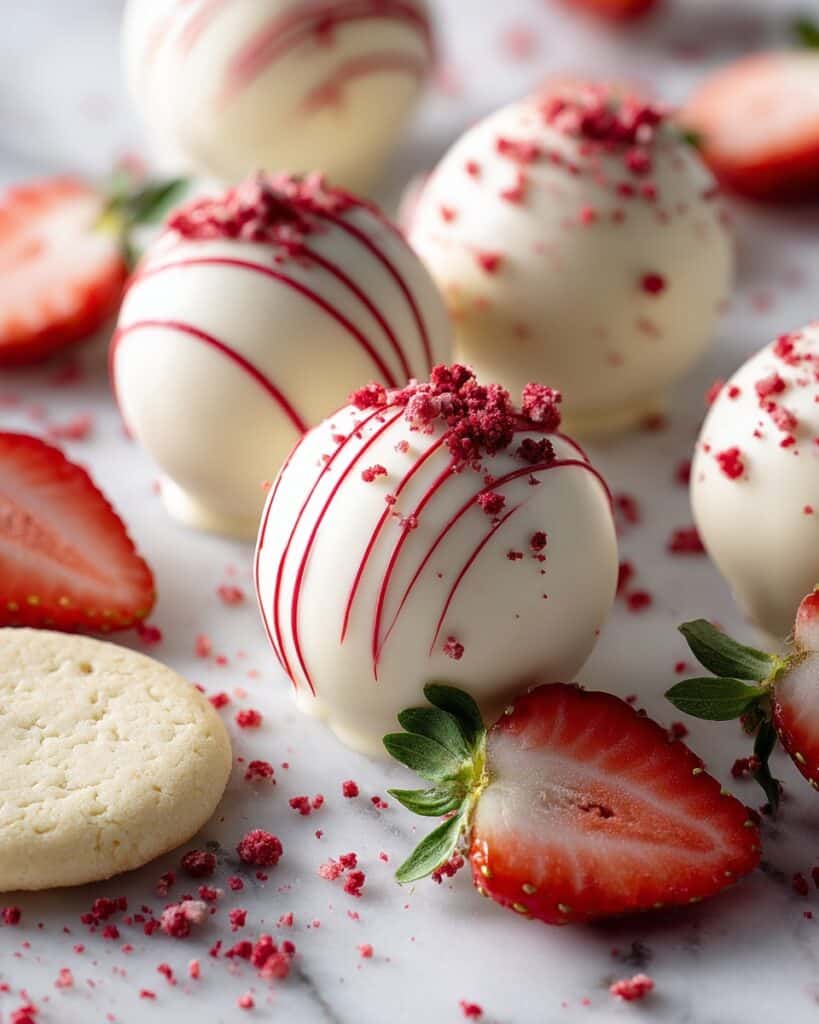 Strawberry Shortcake Truffles Recipe