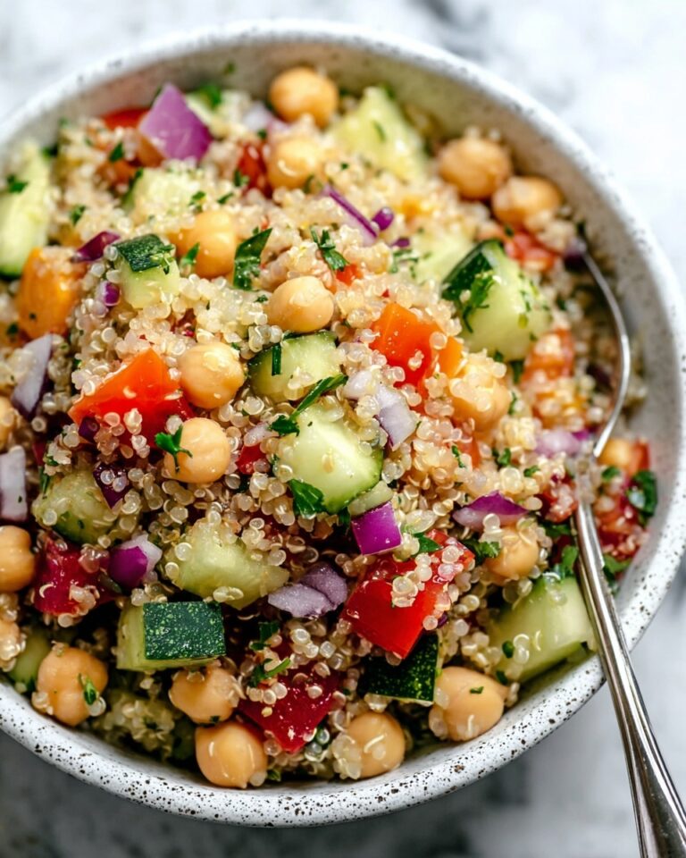 Easy Chickpea Quinoa Salad with Zesty Lemon Feta Recipe