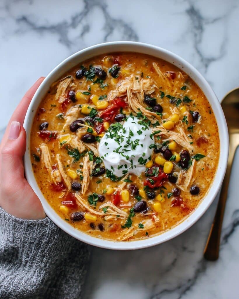 Creamy Chicken Enchilada Soup Recipe