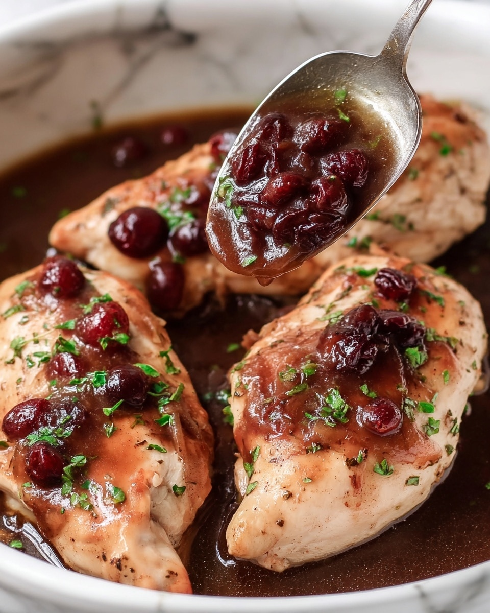 Crockpot Cranberry Chicken Recipe - Recipe Image