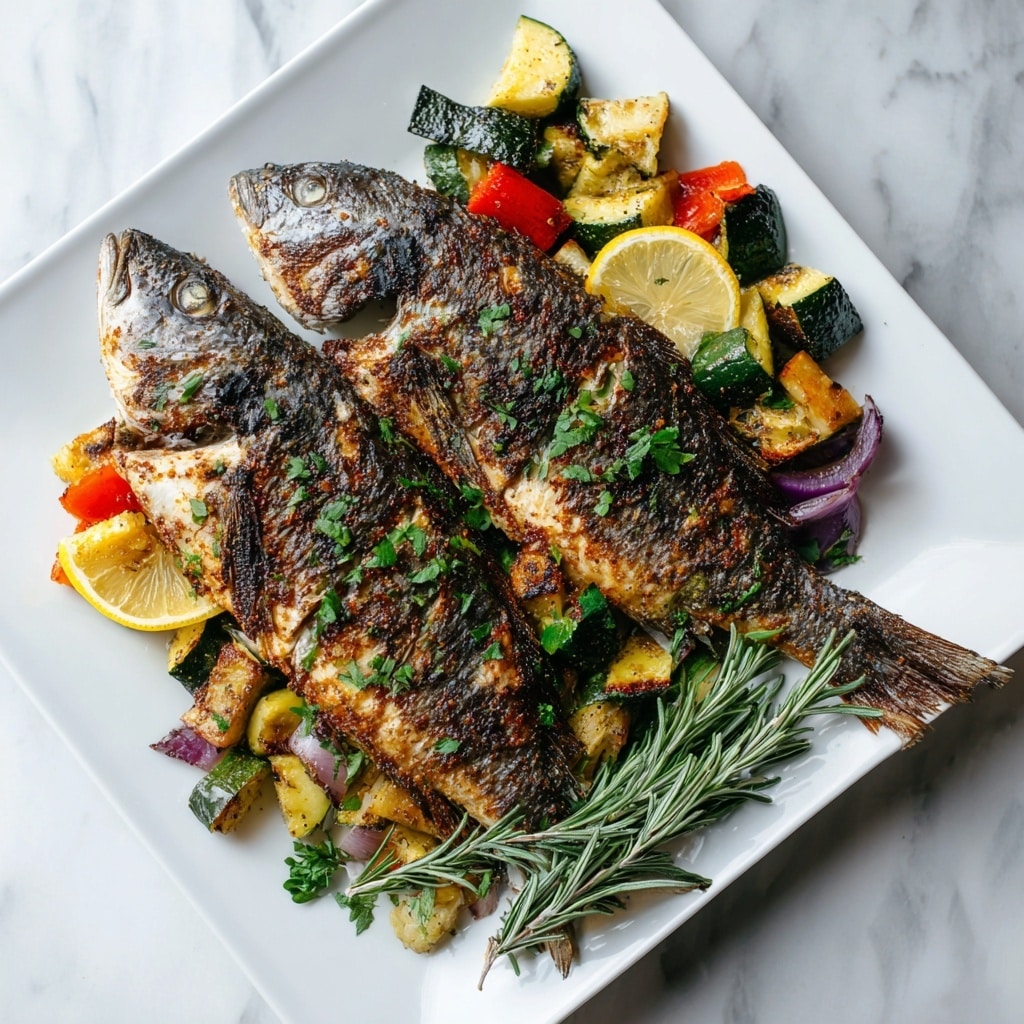 Roasted Whole Fish with Herb-Ginger Marinade Recipe - Recipe Image