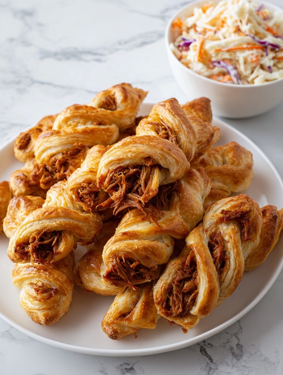 Pulled Pork Pastry Puffs Recipe - Recipe Image