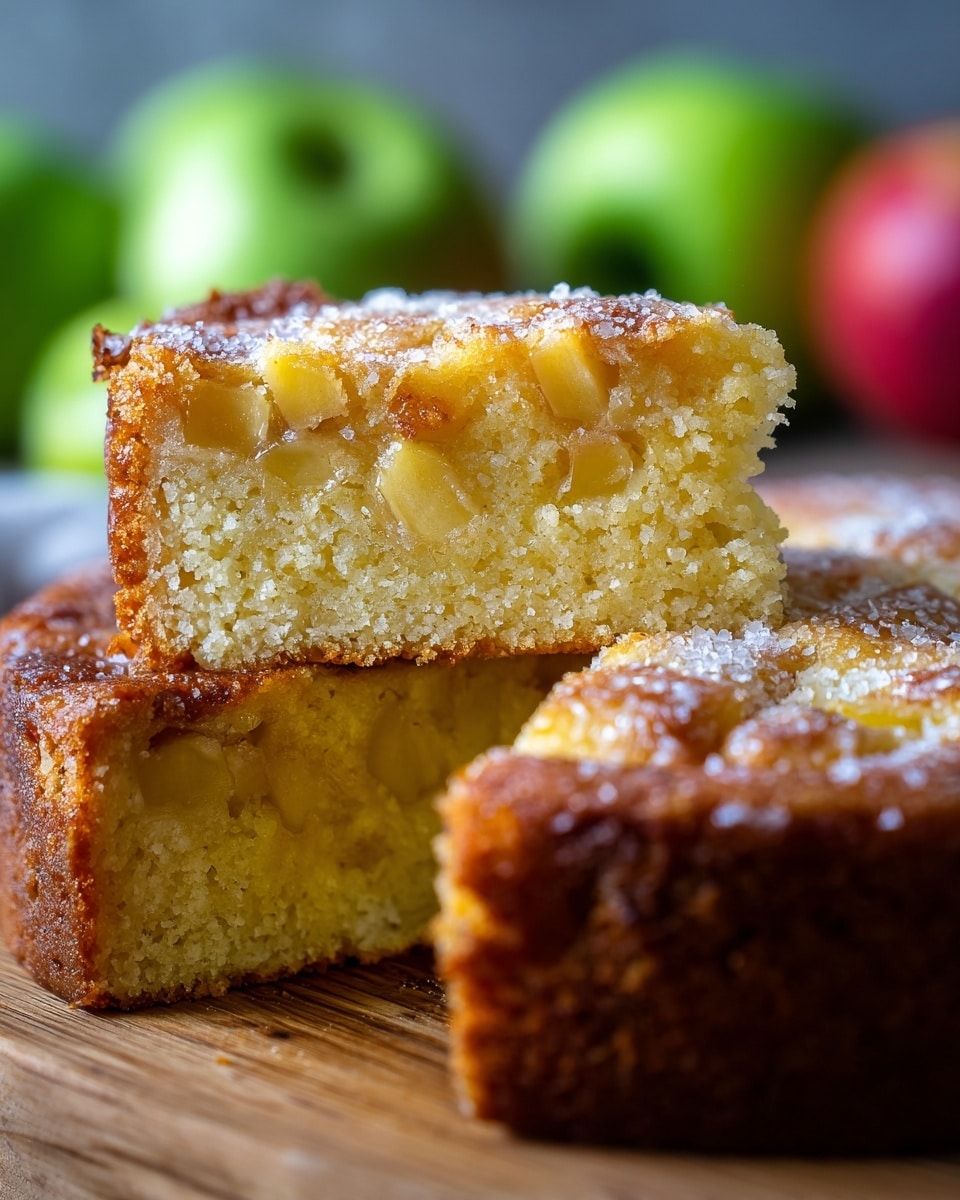 Irish Apple Cake with Custard Sauce Recipe - Recipe Image