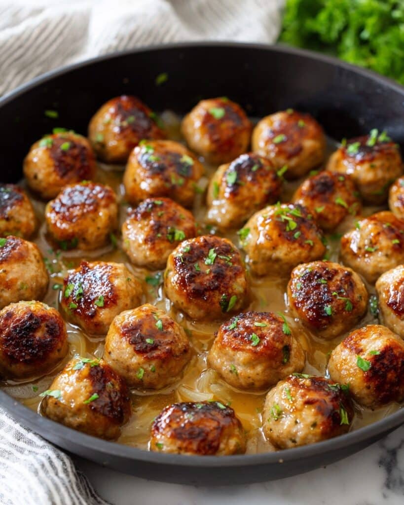 Savory French Onion Chicken Meatballs for Cozy Nights Recipe