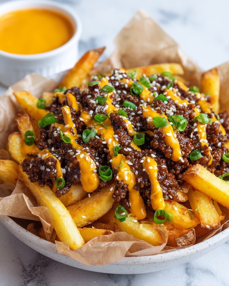 Savory Bulgogi Fries with Spicy Gochujang Aioli Recipe